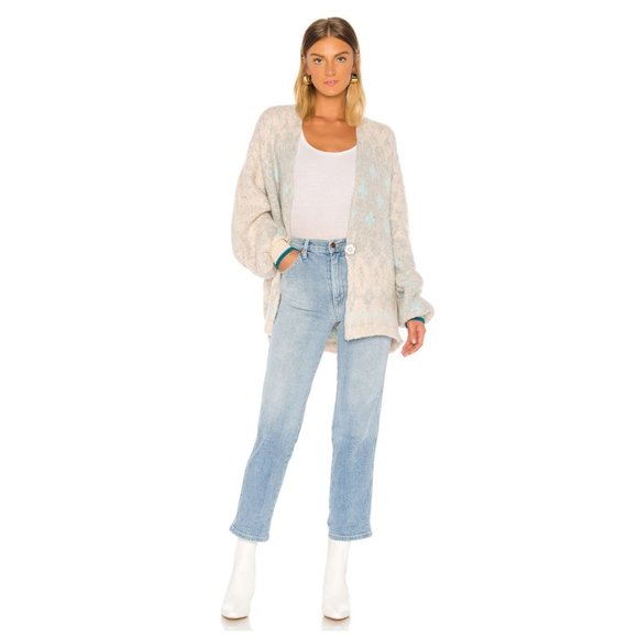 Free People Sweaters - NWT FREE PEOPLE Winter Wonderland Cardi in Blue